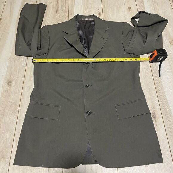 J. Press Wool Sportscoat Blazer 3 Button Green Made In USA Mens Size 40R - Picture 3 of 16